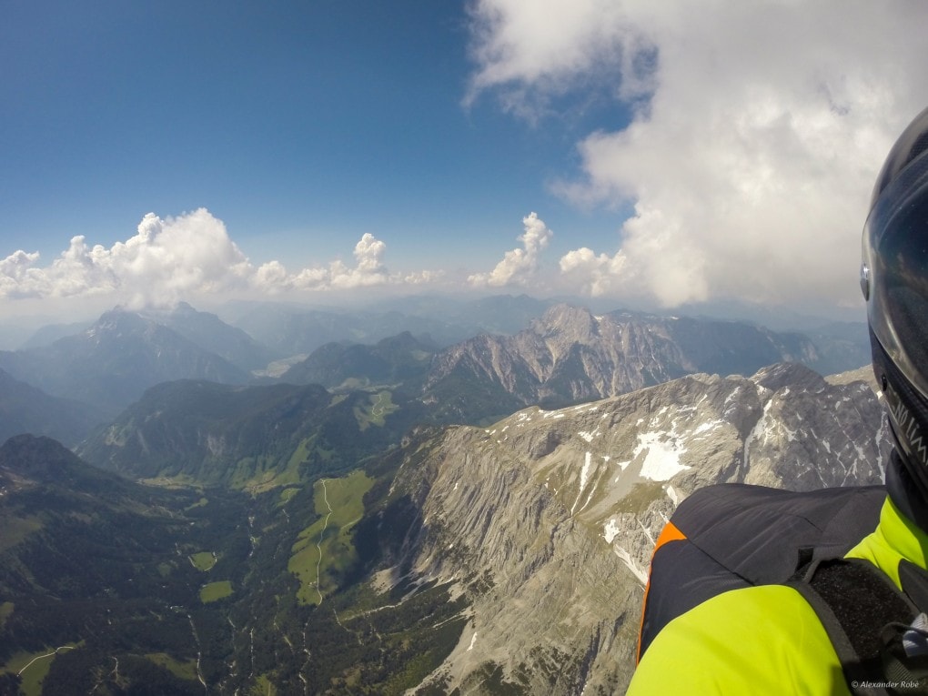 37: Blick zurück in den Norden nach dem Bart am Hocheisspitz (rechts)