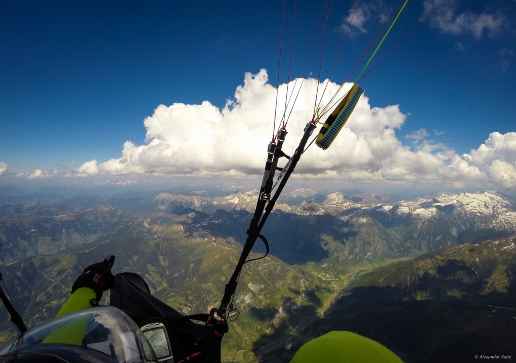 57: und wieder herrliche Wolkenstraße auf dem Heimweg Richtung Osten (hier vom Hundeck zum Draugstein im Großarl-Tal)